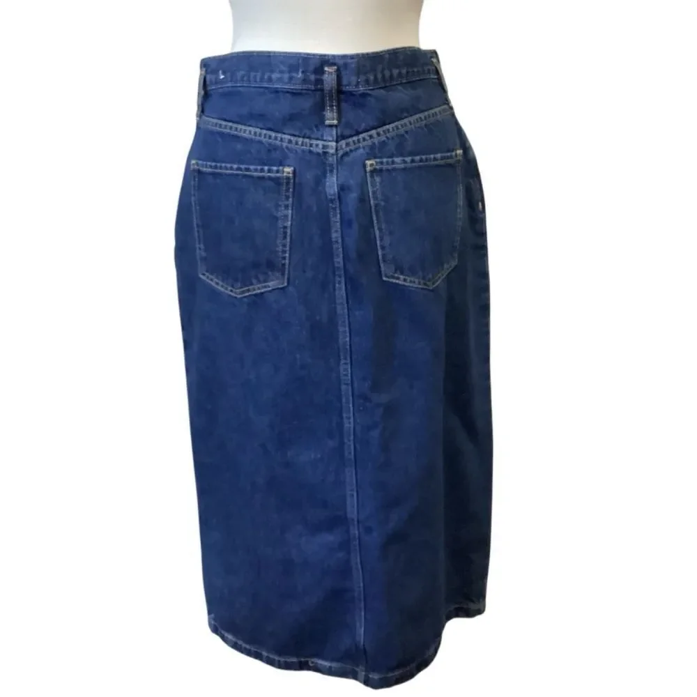 Mango MNG DENIM MIDI-SKIRT Size M